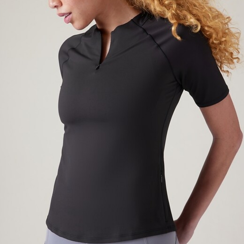 Athleta Sunchaser UPF black XL tshirt